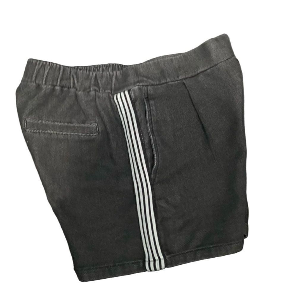 Ninomaxx Washed Black & White Side Stripe Shorts Size Large